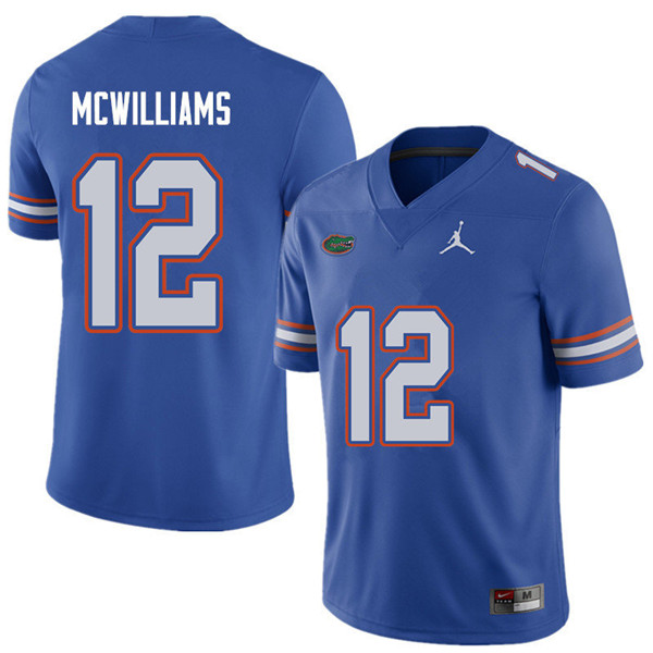Jordan Brand Men #12 C.J. McWilliams Florida Gators College Football Jerseys Sale-Royal - Click Image to Close